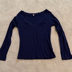 Navy Blue Women's Top